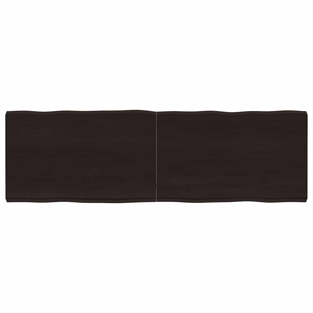 Stalviršis, tamsiai ruda, 160x50x(2-6) cm, medienos masyvas