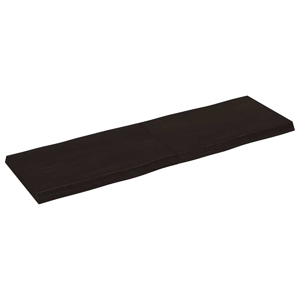 Stalviršis, tamsiai ruda, 160x50x(2-6) cm, medienos masyvas
