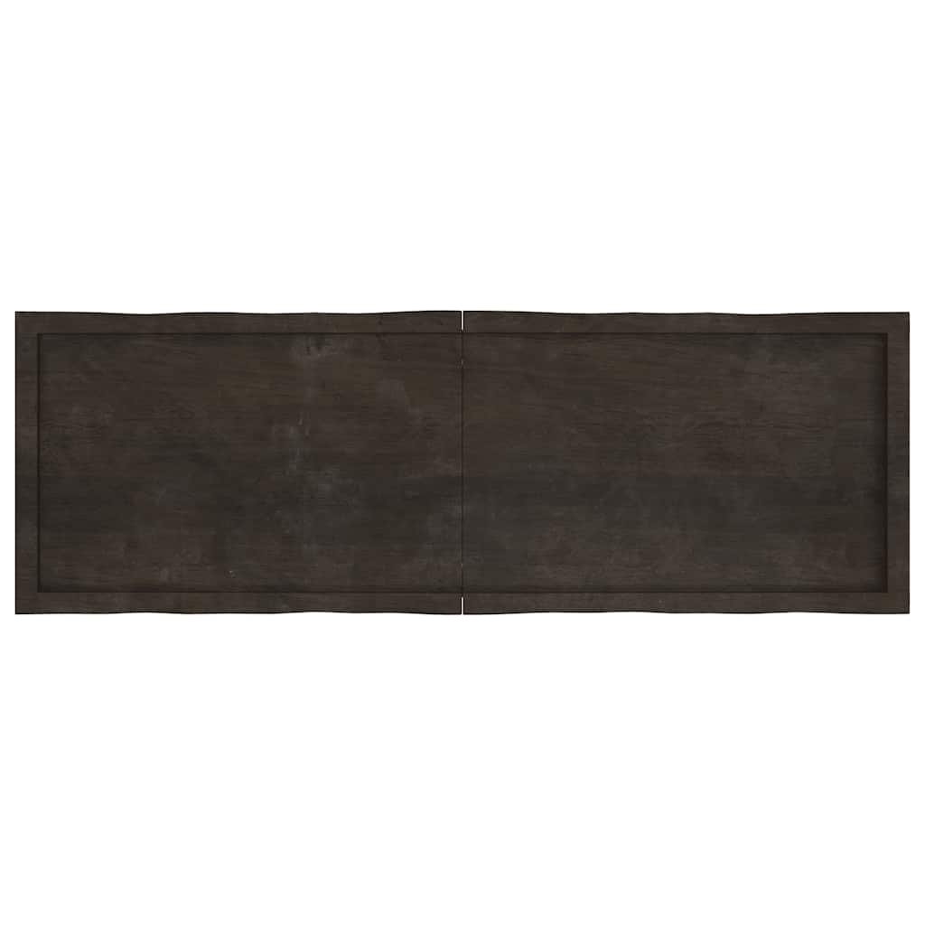 Stalviršis, tamsiai ruda, 160x50x(2-6) cm, medienos masyvas
