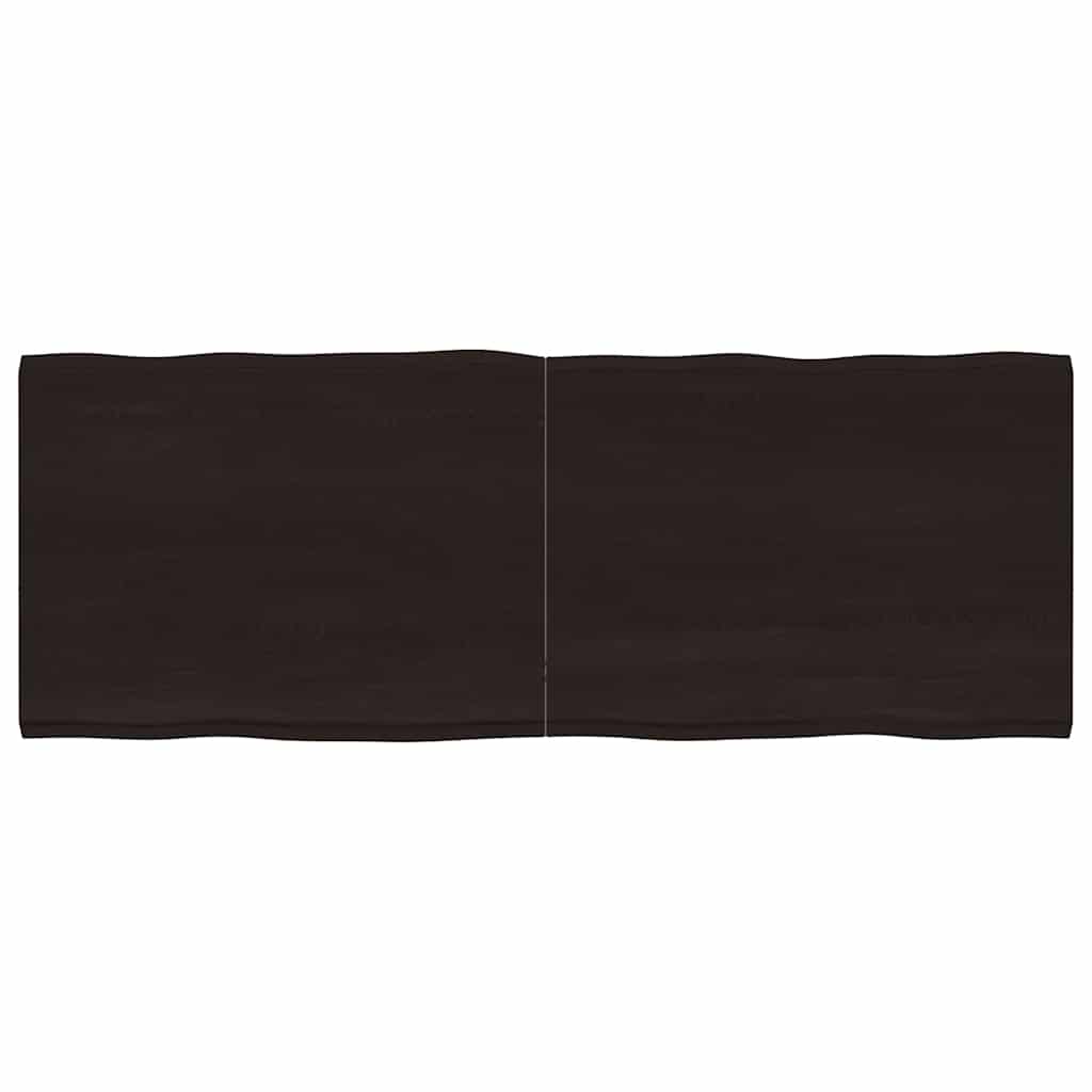 Stalviršis, tamsiai ruda, 160x60x(2-4) cm, medienos masyvas