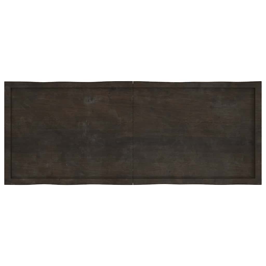 Stalviršis, tamsiai ruda, 160x60x(2-4) cm, medienos masyvas