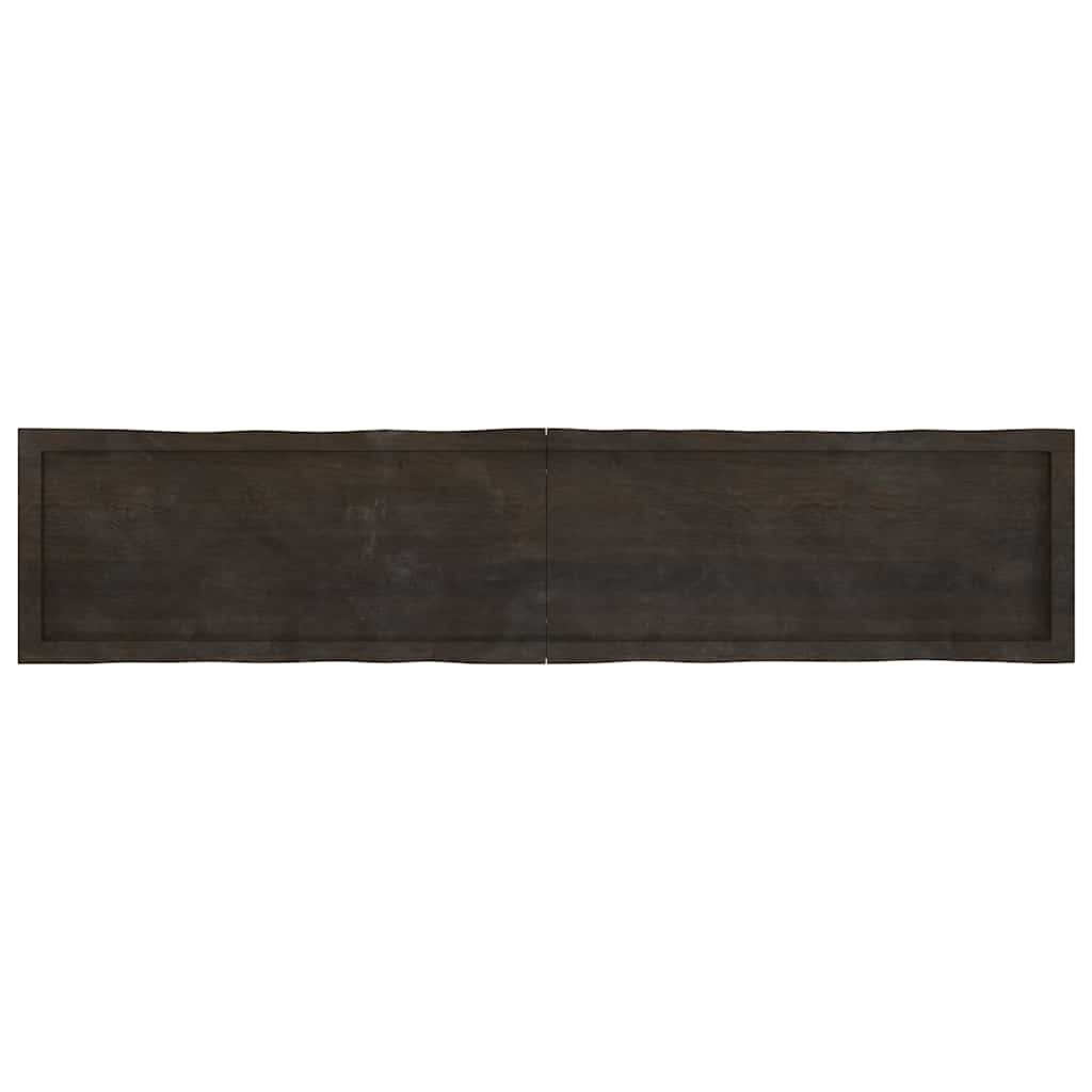 Stalviršis, tamsiai ruda, 180x40x(2-6) cm, medienos masyvas