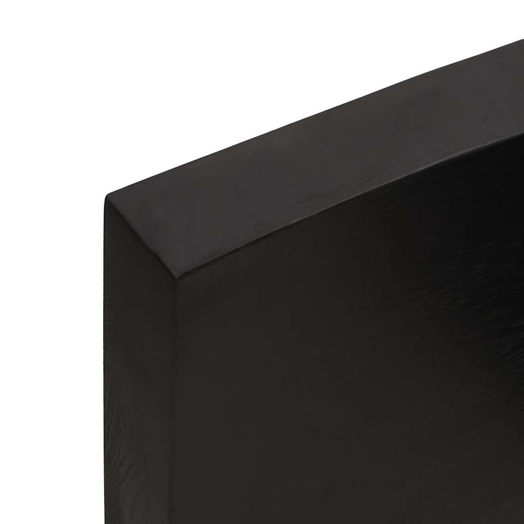 Stalviršis, tamsiai ruda, 180x40x(2-6) cm, medienos masyvas