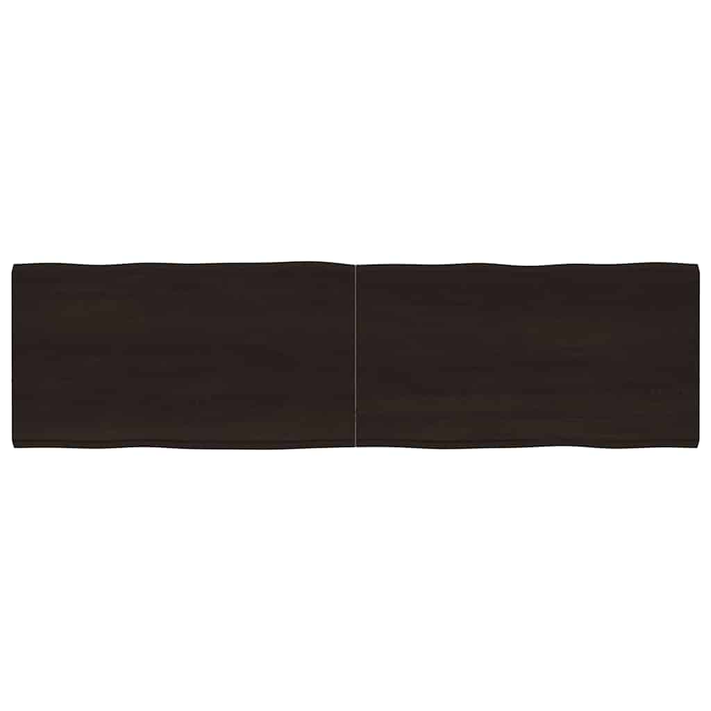 Stalviršis, tamsiai ruda, 180x50x(2-4) cm, medienos masyvas