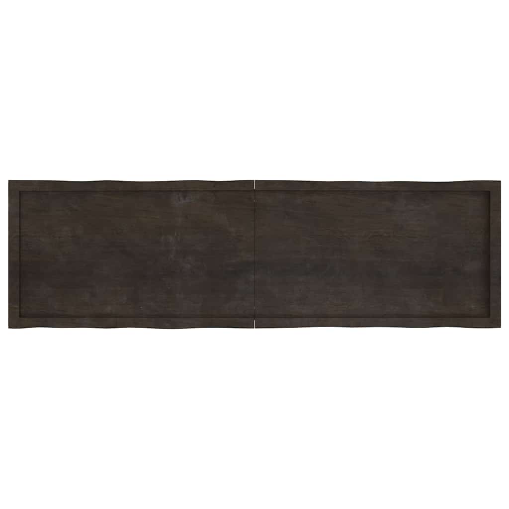 Stalviršis, tamsiai ruda, 180x50x(2-4) cm, medienos masyvas