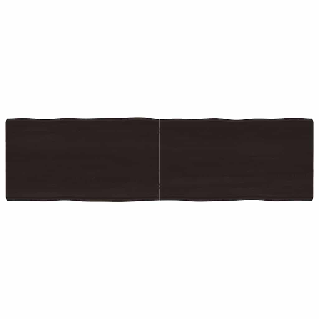 Stalviršis, tamsiai ruda, 180x50x(2-6) cm, medienos masyvas