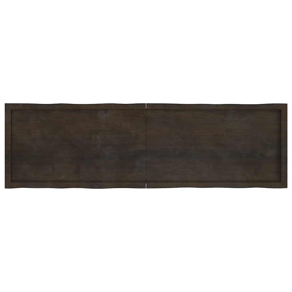 Stalviršis, tamsiai ruda, 180x50x(2-6) cm, medienos masyvas