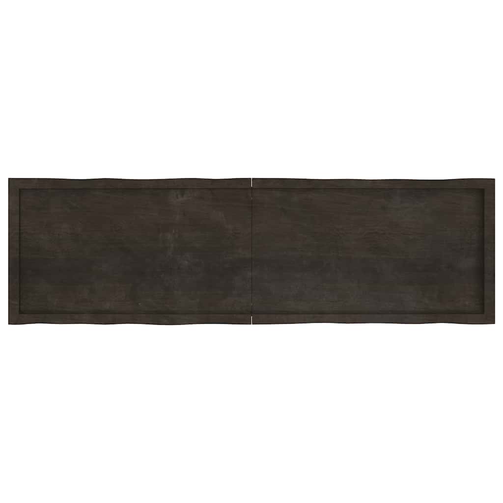 Stalviršis, tamsiai ruda, 180x50x(2-6) cm, medienos masyvas