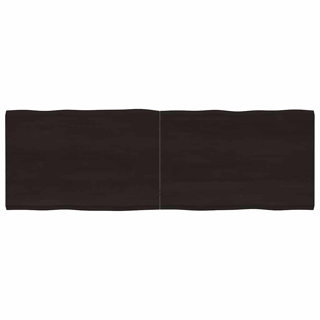 Stalviršis, tamsiai ruda, 180x60x(2-4) cm, medienos masyvas