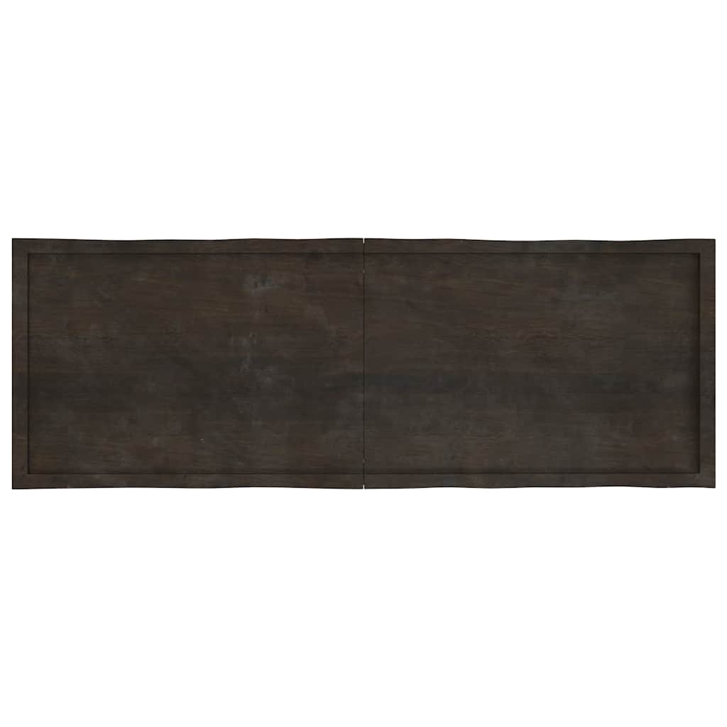 Stalviršis, tamsiai ruda, 180x60x(2-4) cm, medienos masyvas