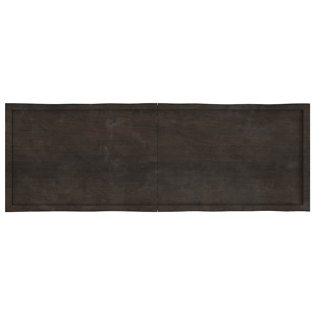Stalviršis, tamsiai ruda, 180x60x(2-4) cm, medienos masyvas