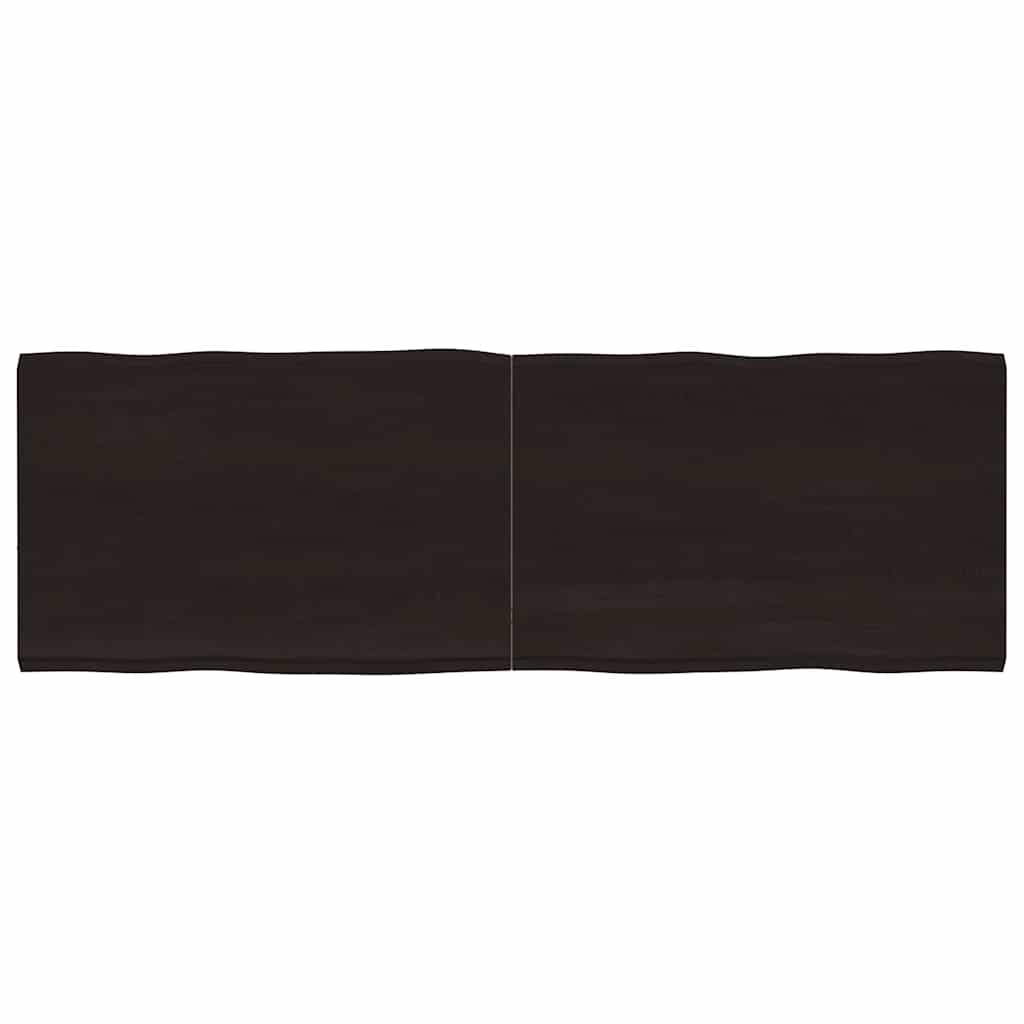 Stalviršis, tamsiai ruda, 180x60x(2-4) cm, medienos masyvas