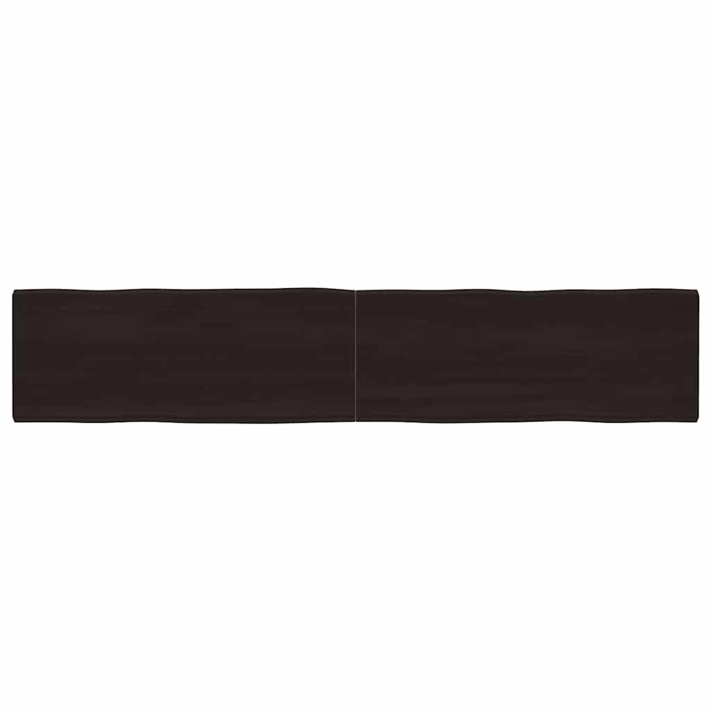Stalviršis, tamsiai ruda, 200x40x(2-4) cm, medienos masyvas