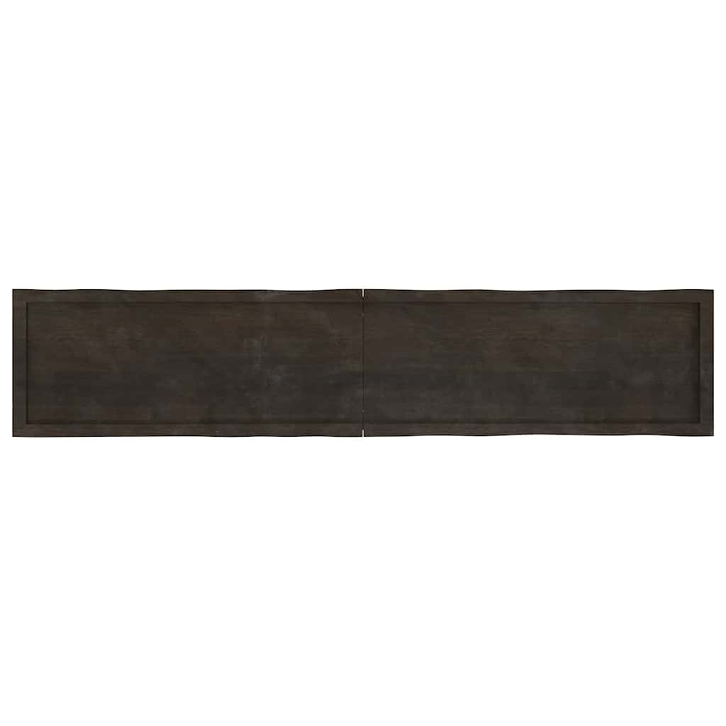 Stalviršis, tamsiai ruda, 200x40x(2-4) cm, medienos masyvas