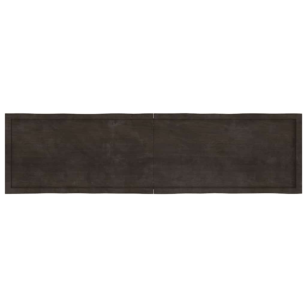 Stalviršis, tamsiai ruda, 200x50x(2-4) cm, medienos masyvas