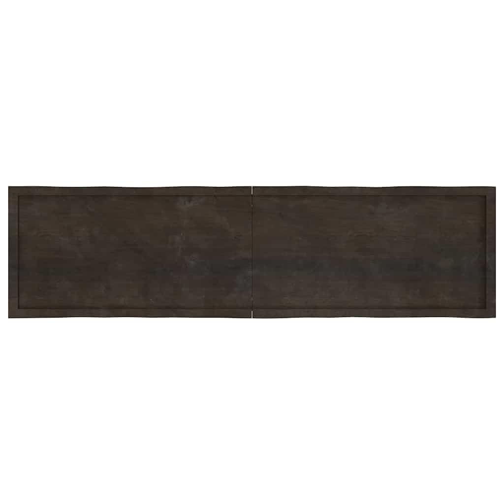 Stalviršis, tamsiai ruda, 200x50x(2-6) cm, medienos masyvas