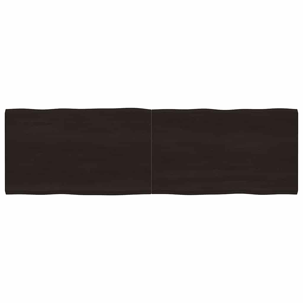 Stalviršis, tamsiai ruda, 200x60x(2-4) cm, medienos masyvas