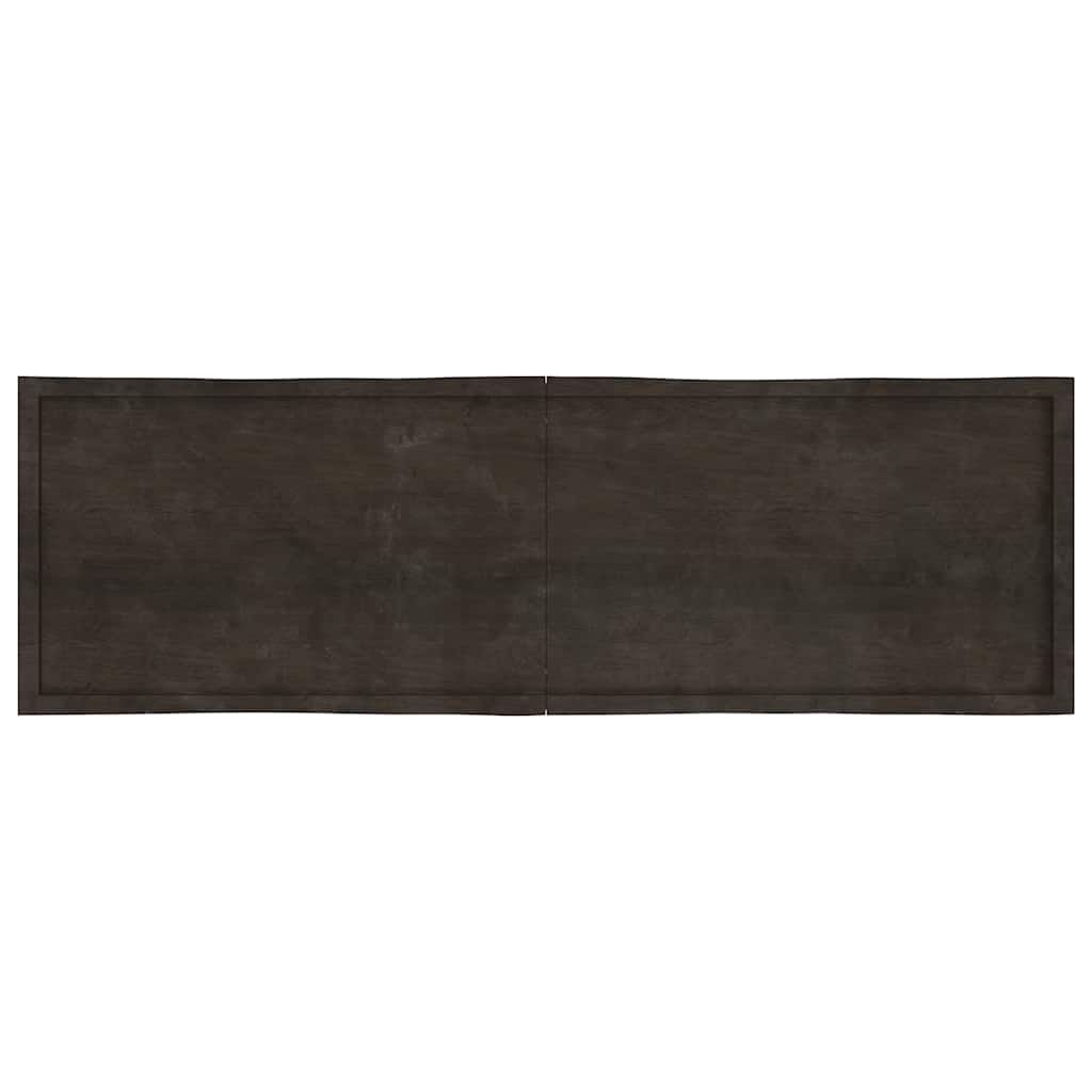 Stalviršis, tamsiai ruda, 200x60x(2-4) cm, medienos masyvas
