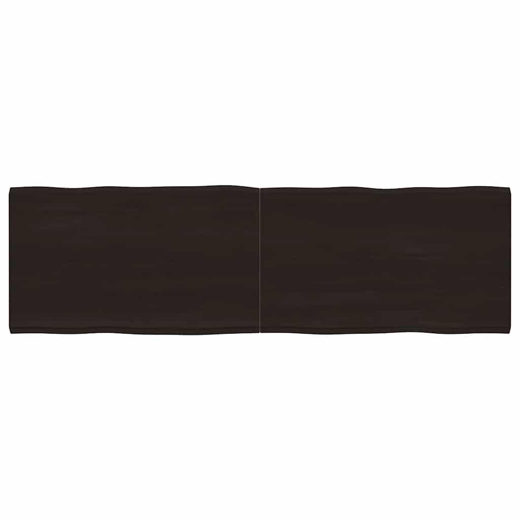 Stalviršis, tamsiai ruda, 200x60x(2-6) cm, medienos masyvas