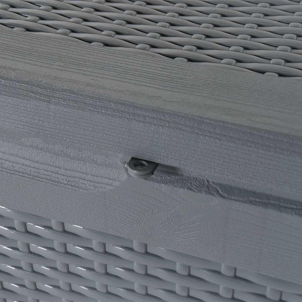 Āra mantu kaste ONYX, pelēka, 118,5x44,5x51cm