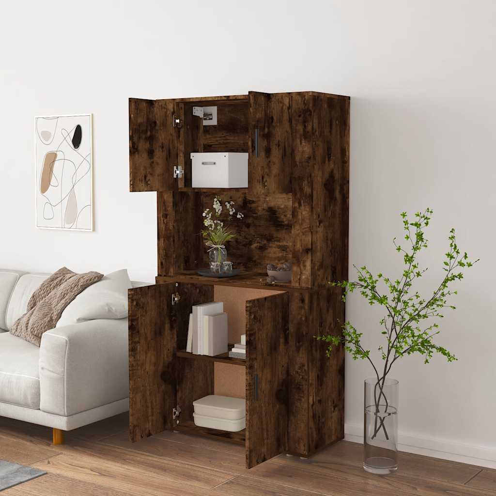 Chest of drawers, smoky oak color, engineered wood