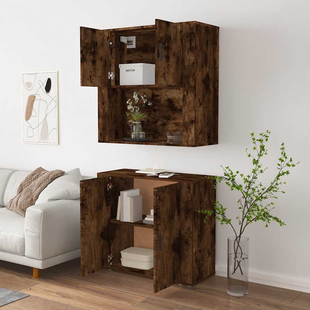 Chest of drawers, smoky oak color, engineered wood