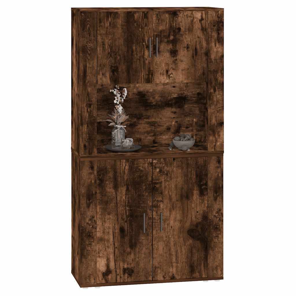 Chest of drawers, smoky oak color, engineered wood