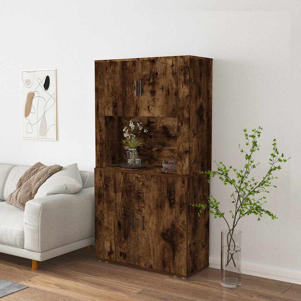Chest of drawers, smoky oak color, engineered wood