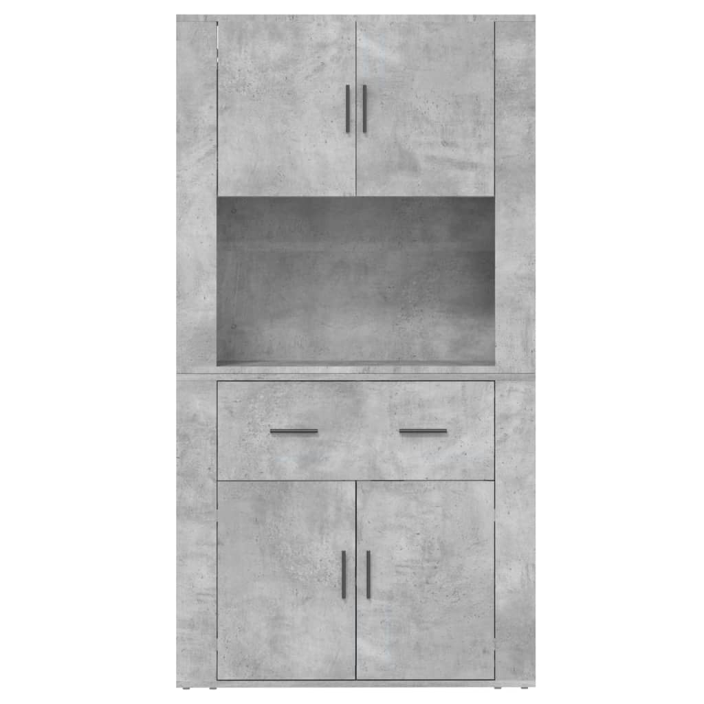 Chest of drawers, concrete grey, engineered wood