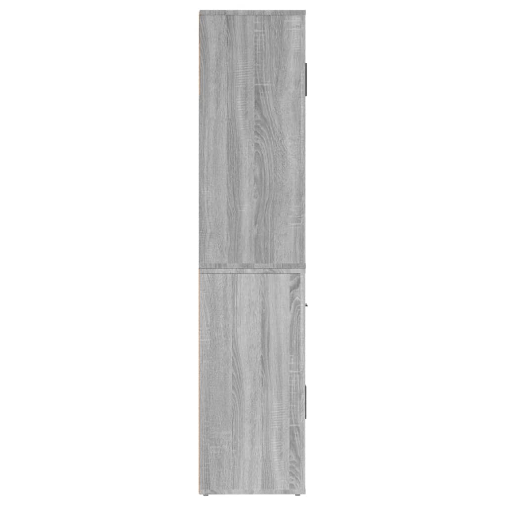 Chest of drawers, grey oak finish, engineered wood