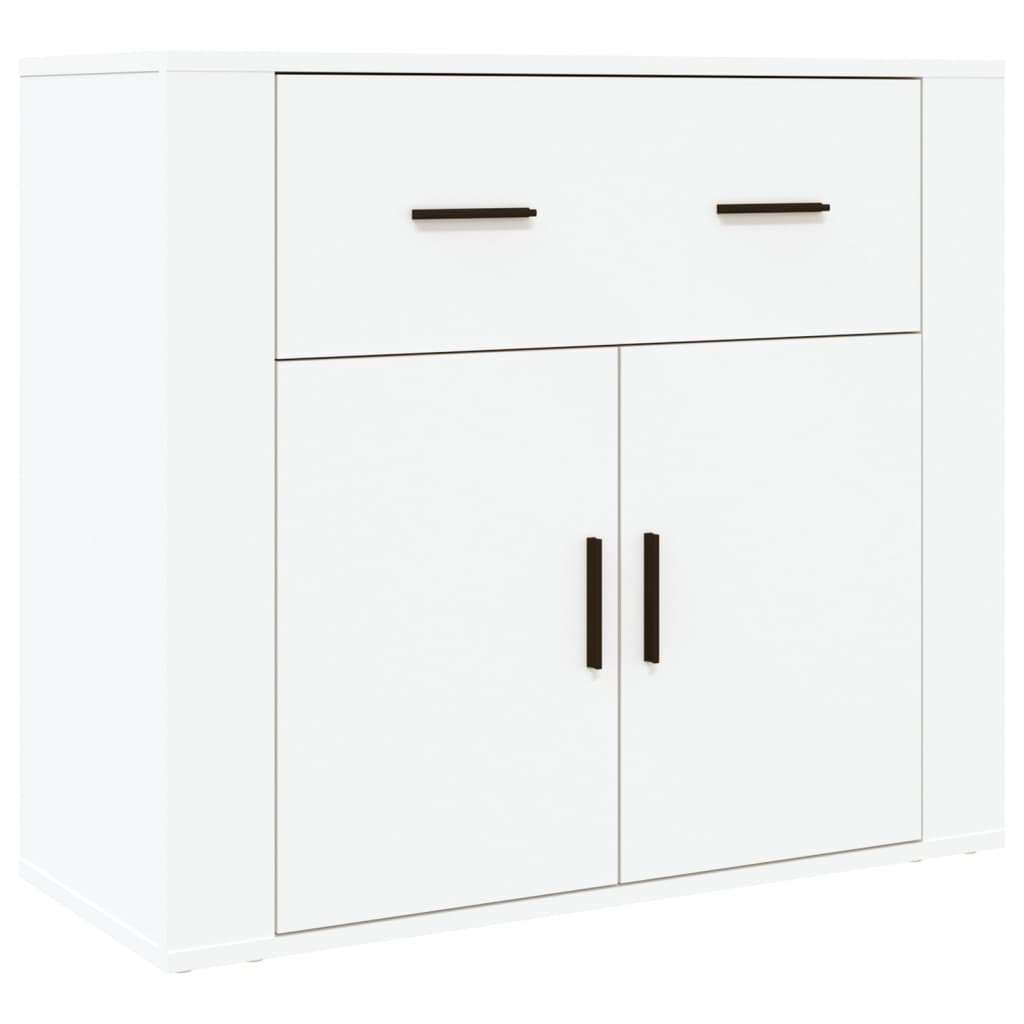 Chest of drawers, white, treated wood