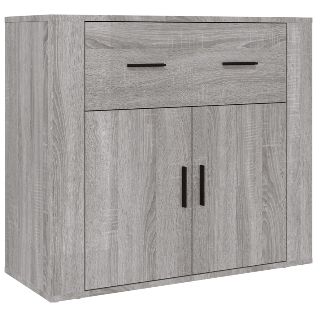 Chest of drawers, grey oak finish, engineered wood