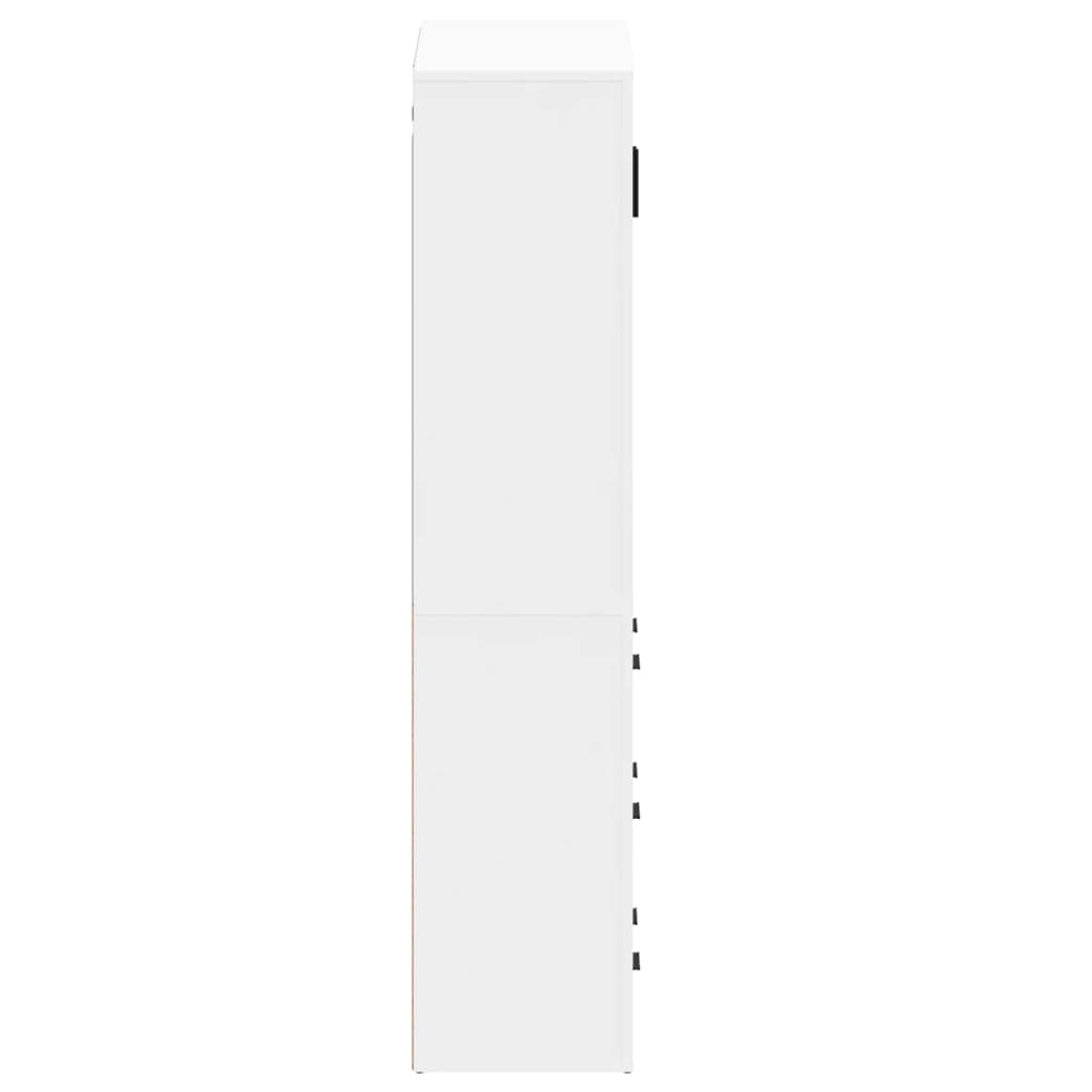 Chest of drawers, white, treated wood