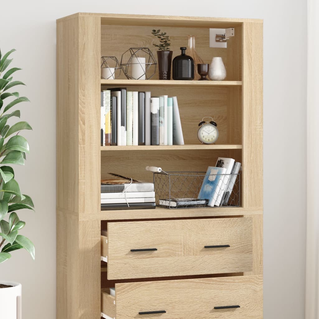 Chest of drawers, Sonoma oak color, engineered wood
