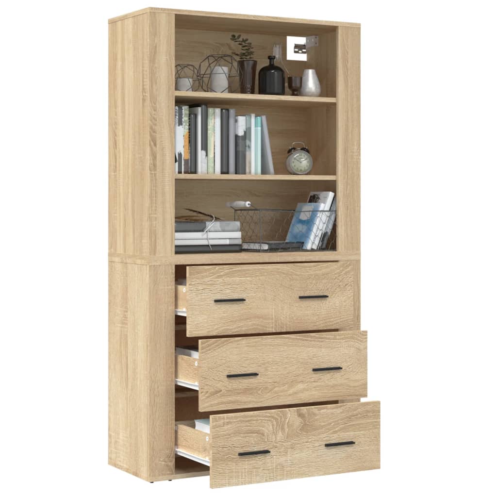Chest of drawers, Sonoma oak color, engineered wood