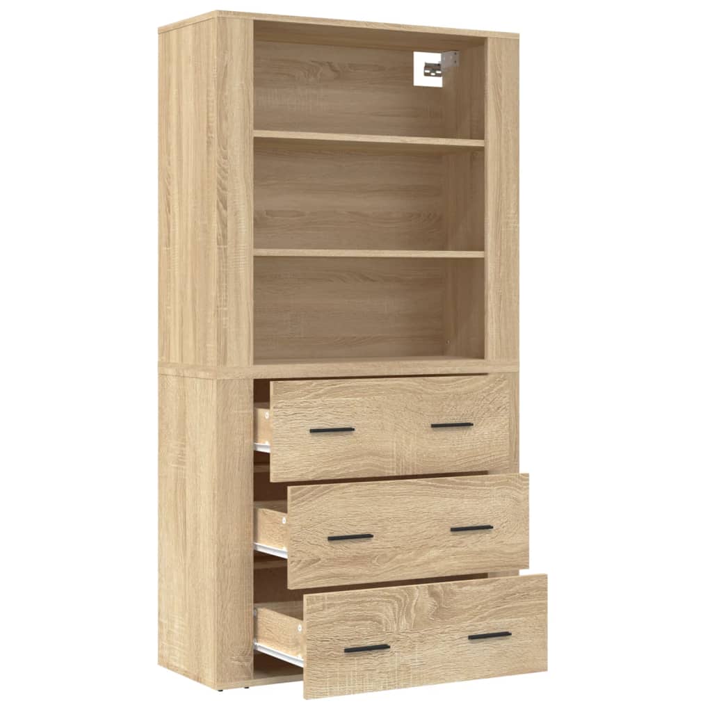 Chest of drawers, Sonoma oak color, engineered wood