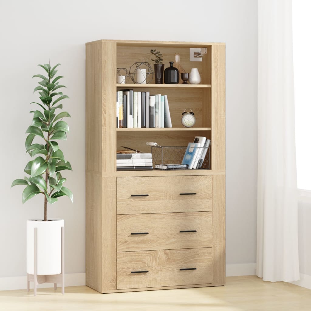Chest of drawers, Sonoma oak color, engineered wood