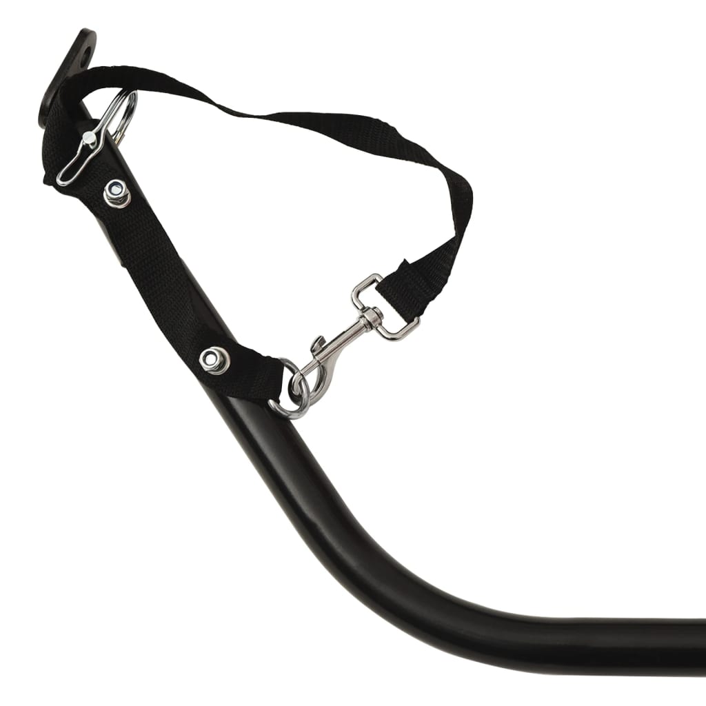 Bicycle trailer, black and green, 45kg, iron