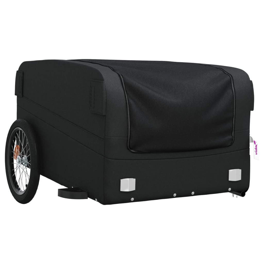 Velosipēdu piekabe, melnā krāsā, 45kg, dzelzs