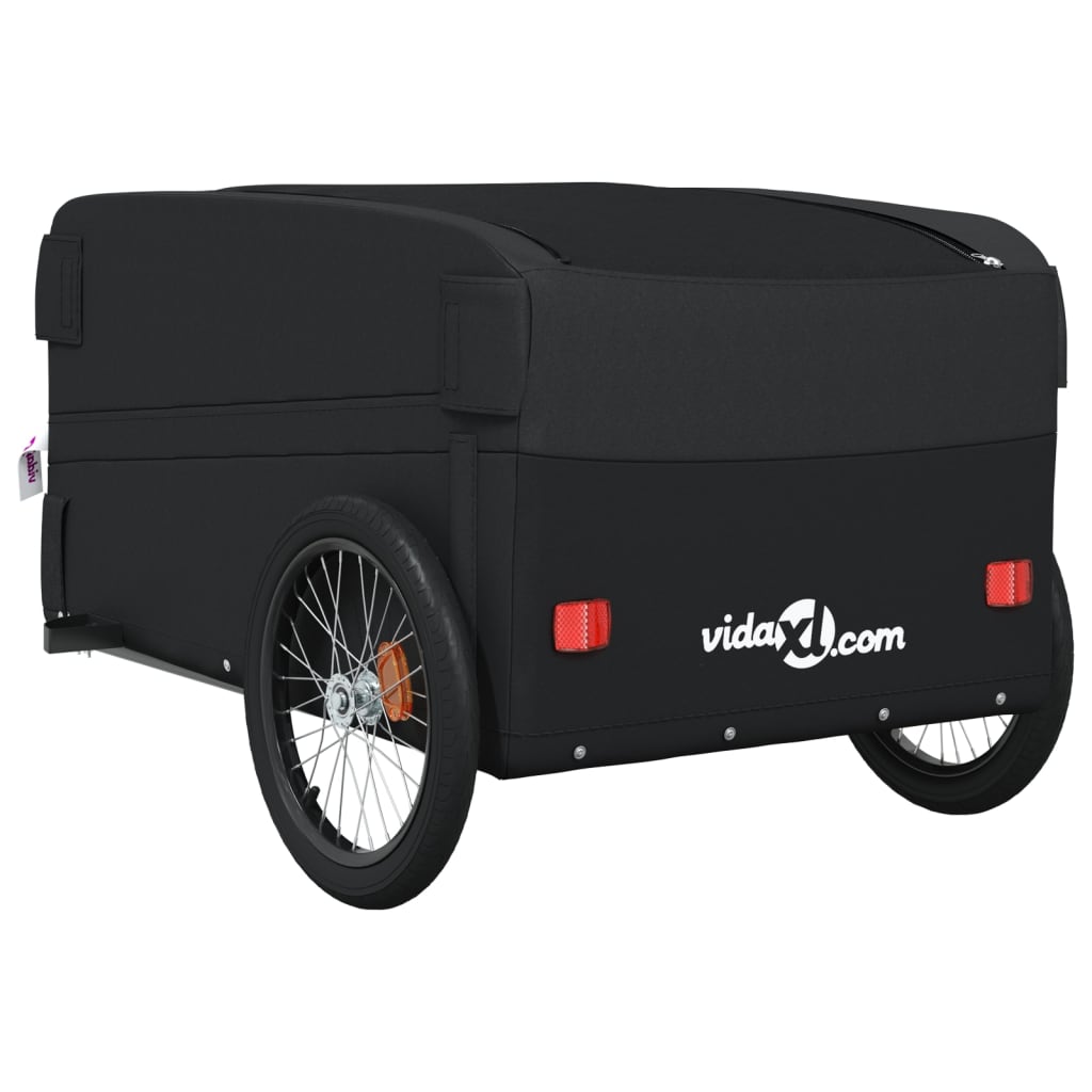 Velosipēdu piekabe, melnā krāsā, 45kg, dzelzs