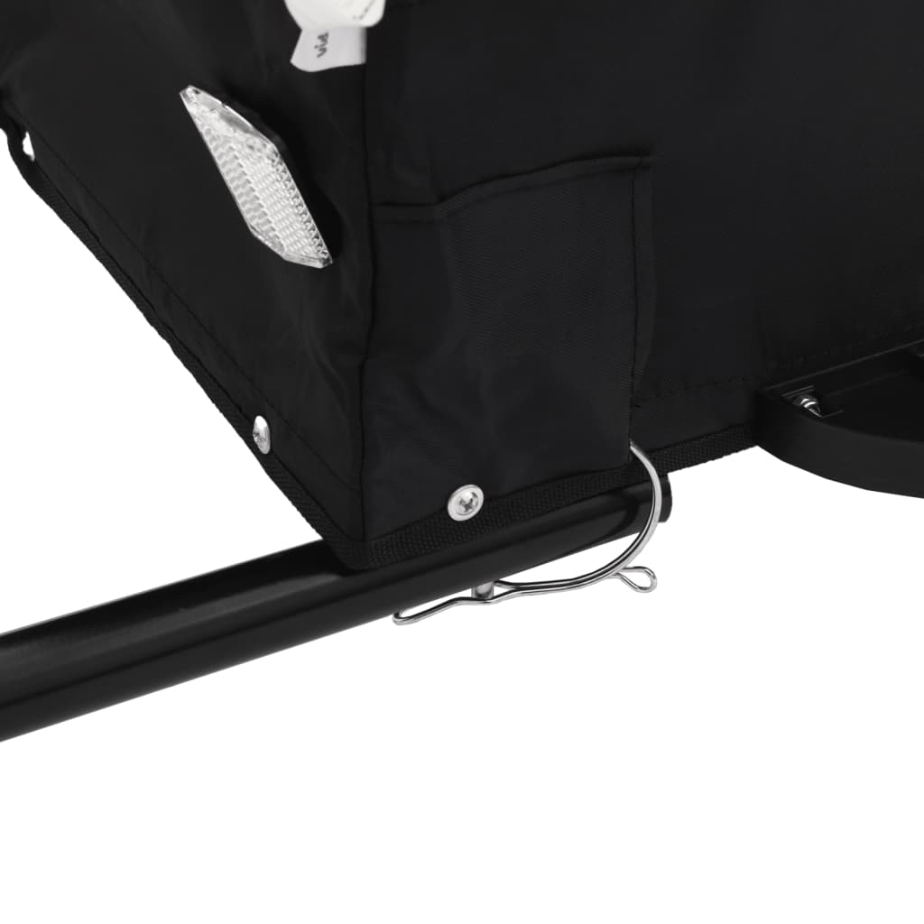 Velosipēdu piekabe, melnā krāsā, 45kg, dzelzs