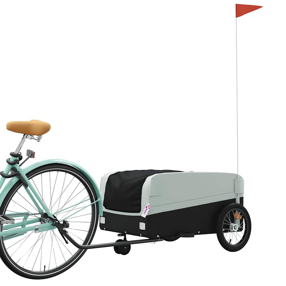 Bicycle trailer, black and grey, 45kg, iron