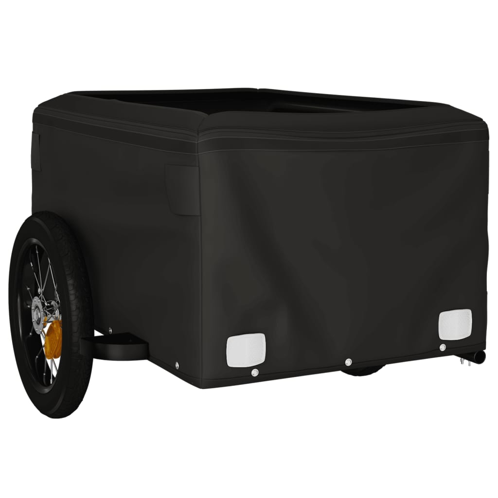 Dviračio priekaba, juodos ir raudonos spalvos, 30kg, geležis