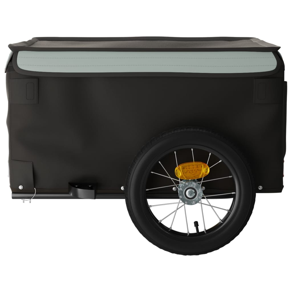 Bicycle trailer, black and grey, 30kg, iron