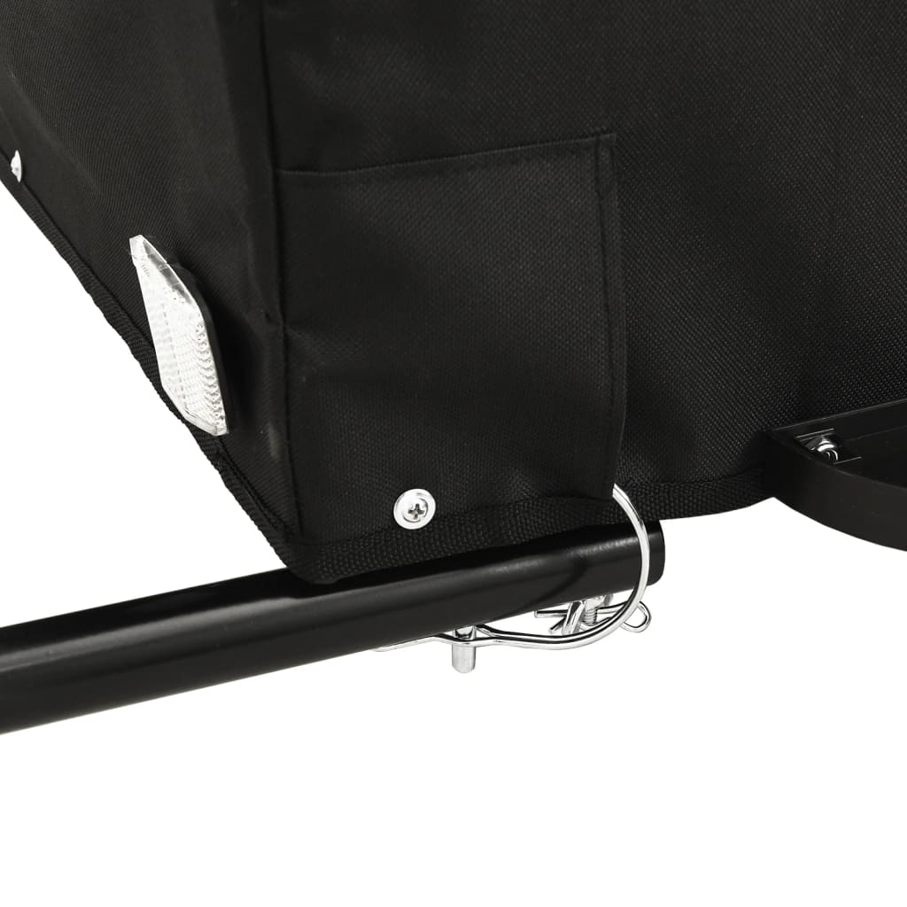 Bicycle trailer, black and grey, 30kg, iron