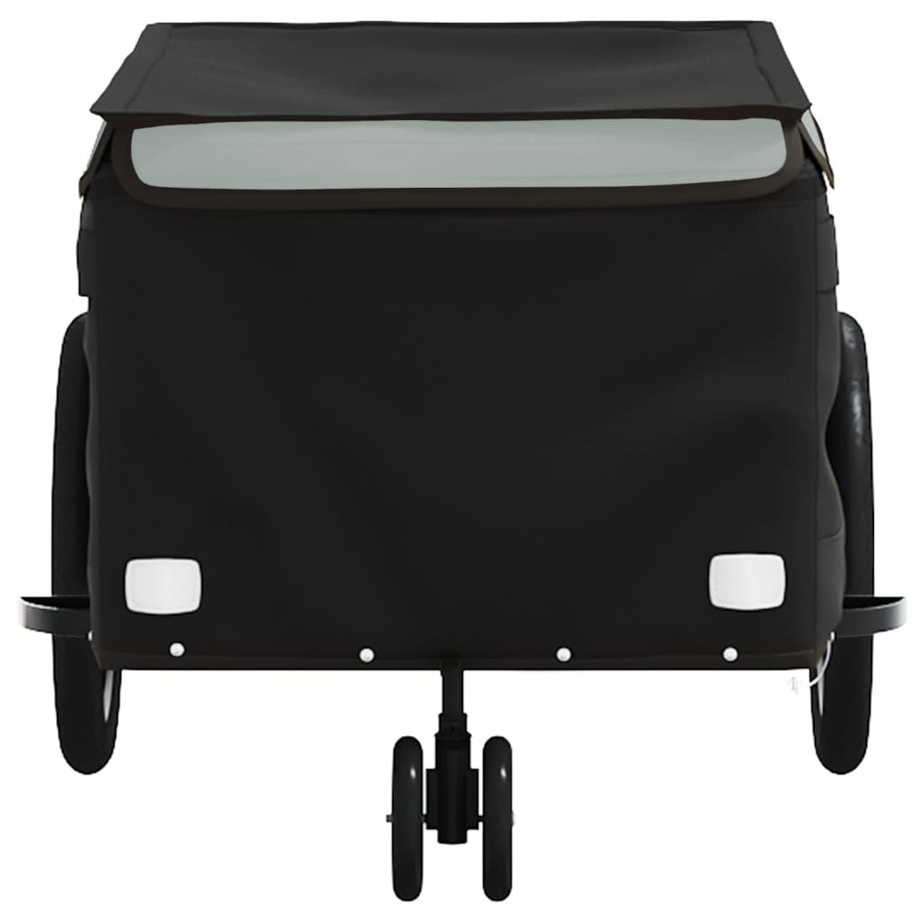 Dviračio priekaba, juodos ir pilkos spalvos, 30kg, geležis