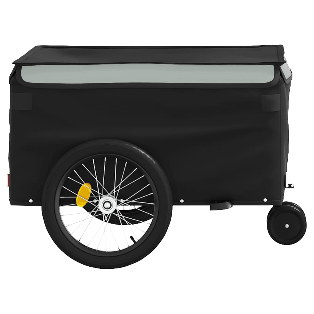 Dviračio priekaba, juodos ir pilkos spalvos, 30kg, geležis