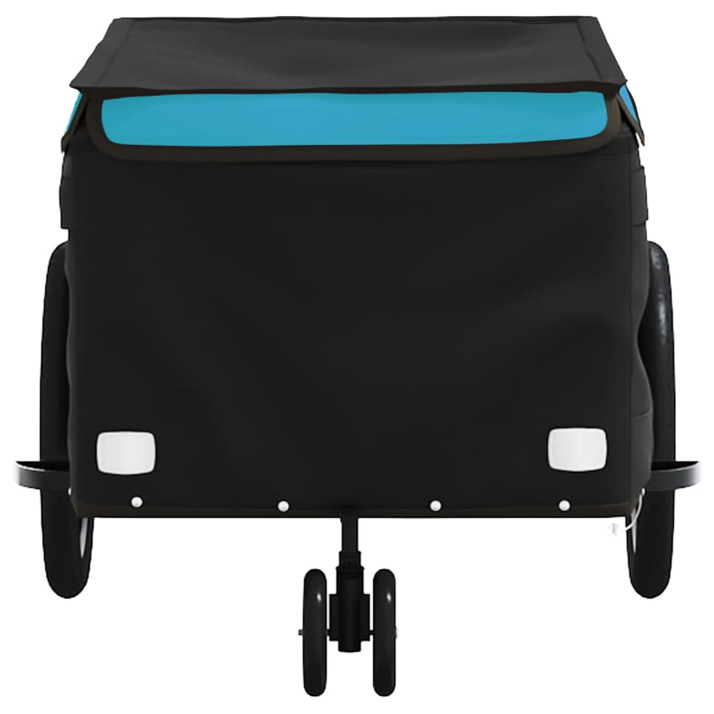 Bicycle trailer, black and blue, 30kg, iron