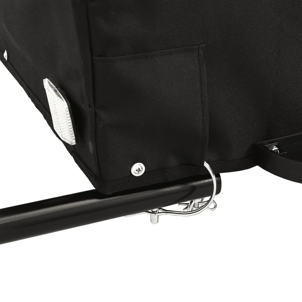 Bicycle trailer, black and yellow, 45kg, iron