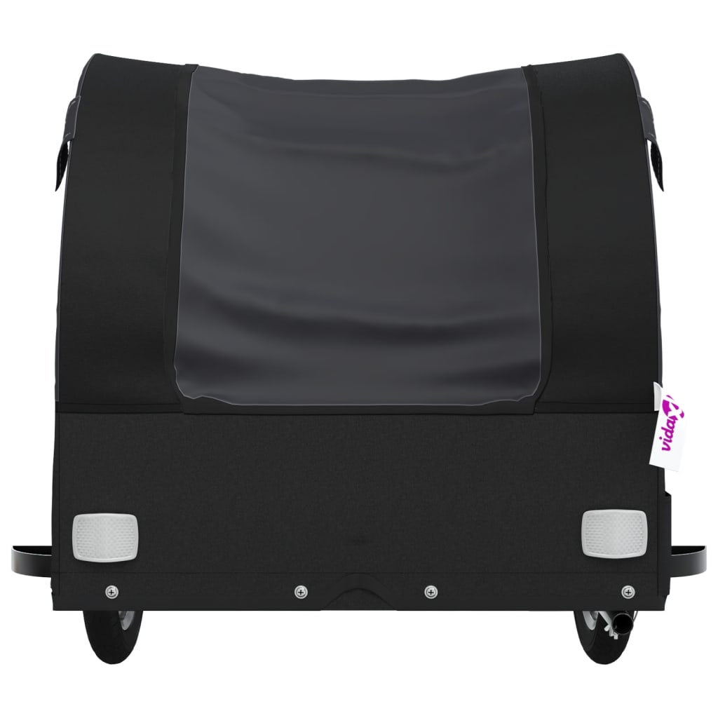 Velosipēda piekabe, melnā krāsā, 30 kg, dzelzs